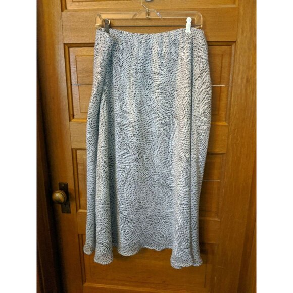 Cato Size 22/24W Animal Print Skirt Black White Lined Long Modest - Picture 3 of 6
